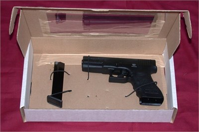 Caja de Evidencia para Pistola y Cuchillo