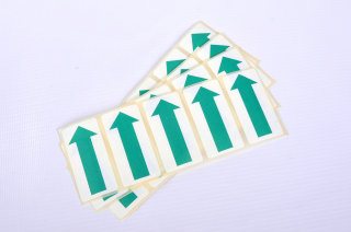 Flechas de Papel autoadhesivas - 50mm Verde